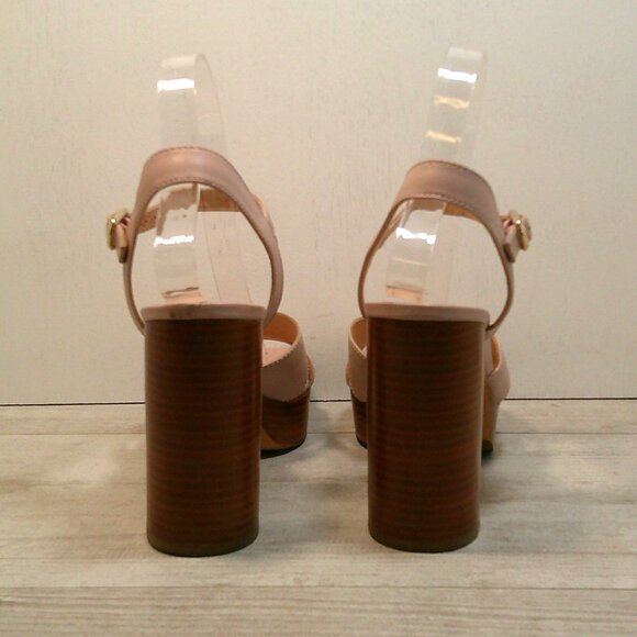 Kate Spade Delight Baby Pink Strappy 4.5' Chunky heels Size 7.5 B - Picture 5 of 10